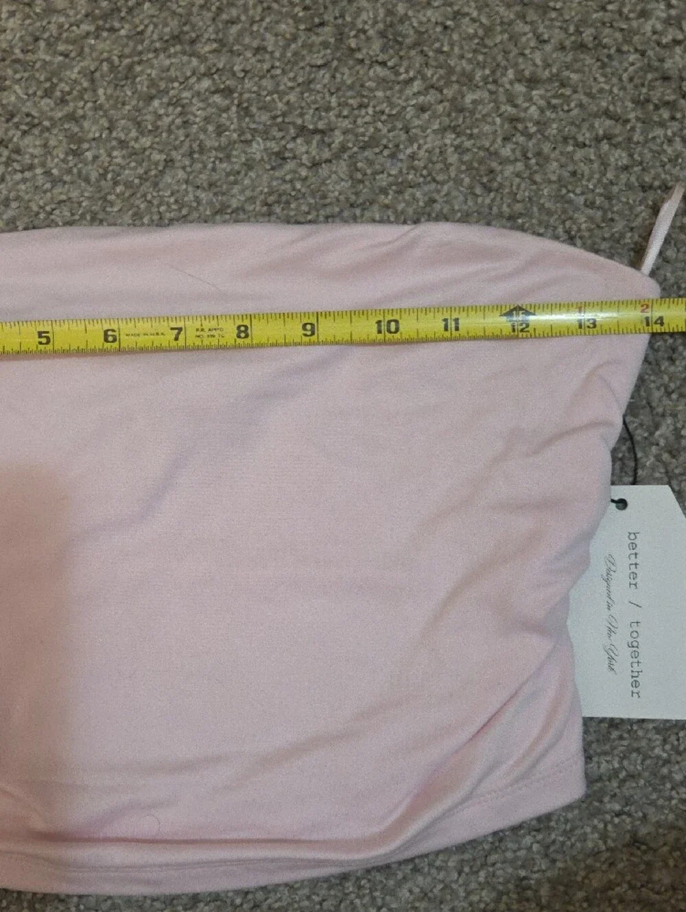Better Together Bandeau & Pink Rose Luxe Backless Tanks, 2 Tops, M, NWT